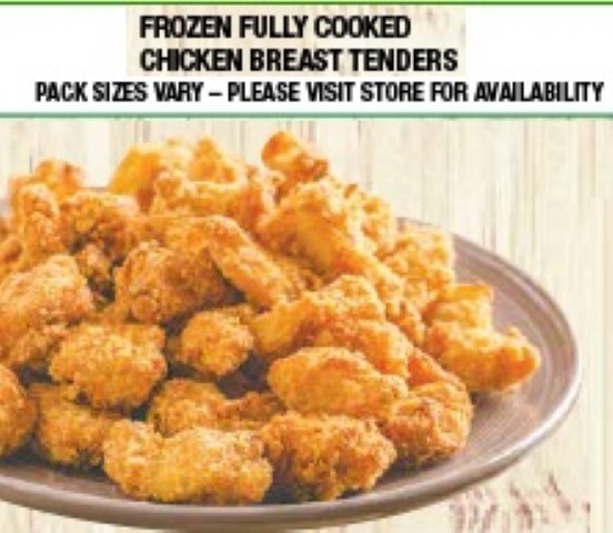 Frozen Fully Cooked Chicken Breast Tenders